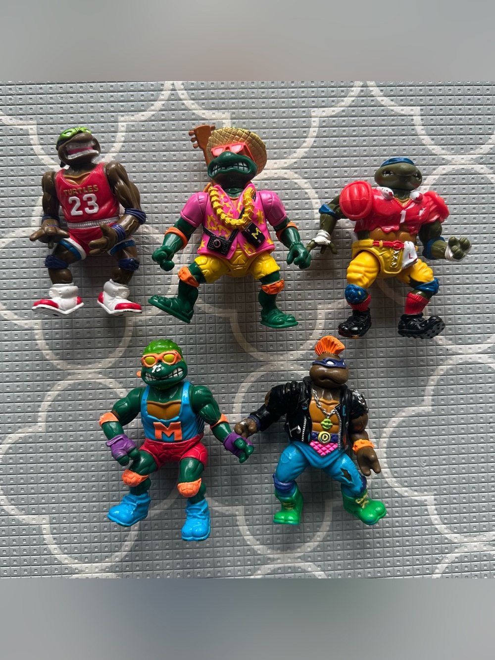 Vintage Playmates Teenage Mutant Ninja Turtles Action Figure Lot